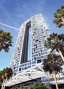 Building design at Address Jumeriah Gate