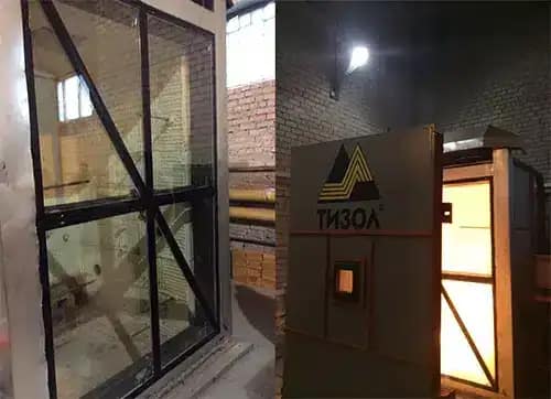 The fire spread through the curtain wall without barriers