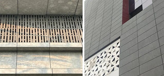 Ventilated façade materials