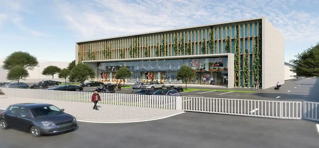 Facade With Shading Devices And Biophielia (Ongoing Project In Ghana)