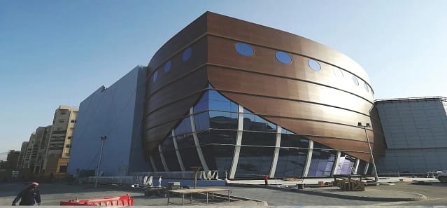 ACP cladded building with boat shaped in muscat