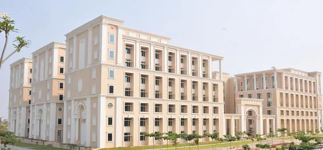 Infsoys Mysuru building with conrete, blockwork and GFRC