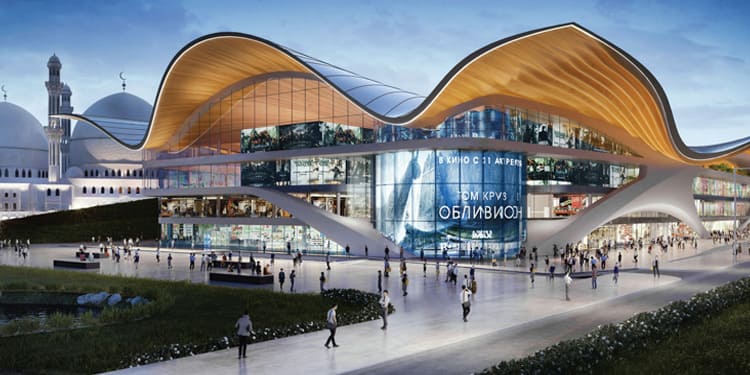 Shymkent Mall, Shymkent, Kazakhstan is a 57,000 sq m 4-storey shopping mall