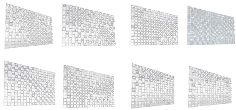 Pattern variations and distributions for office building tower design