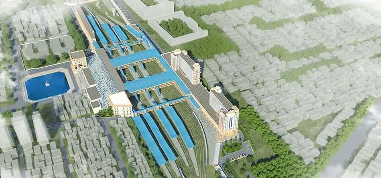 Railway Station Facade redevelopment project, Tirupathi