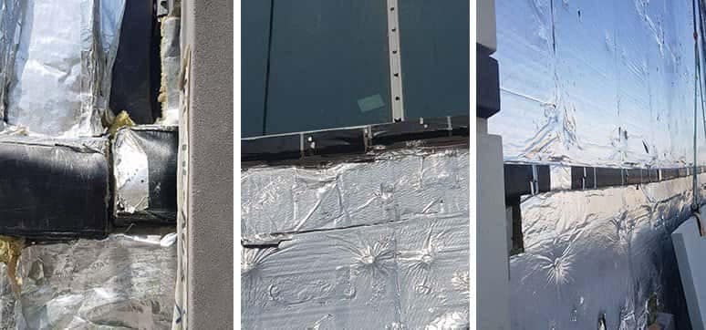 Incorrect cavity barrier of fire-safe façade