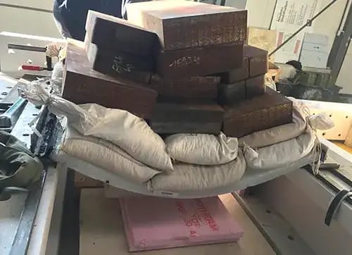 Laminated load testing to failure