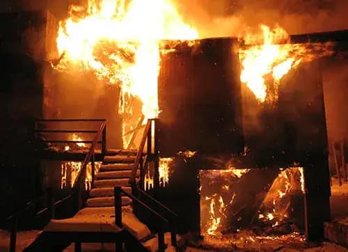 The main causes in occupied buildings are electrical short-circuits and HVAC equipment malfunction