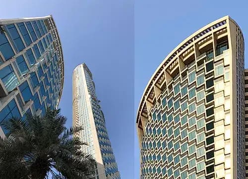 Burj Vista - two towers and the view from the top