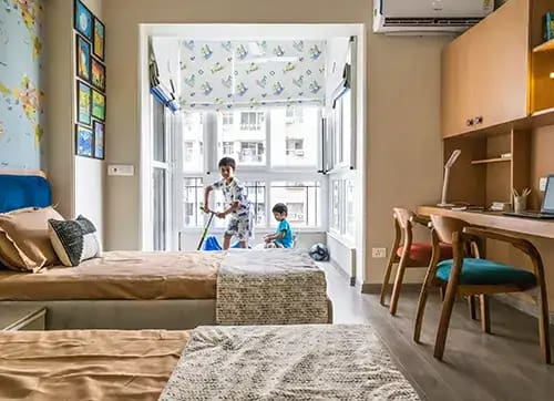 House of Ro - A play zone created within the extended window area