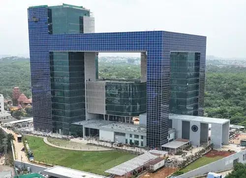 The Police Headquarters in Hyderabad is designed as an iconic, futuristic building The Police Headquarters in Hyderabad is designed as an iconic, futuristic building