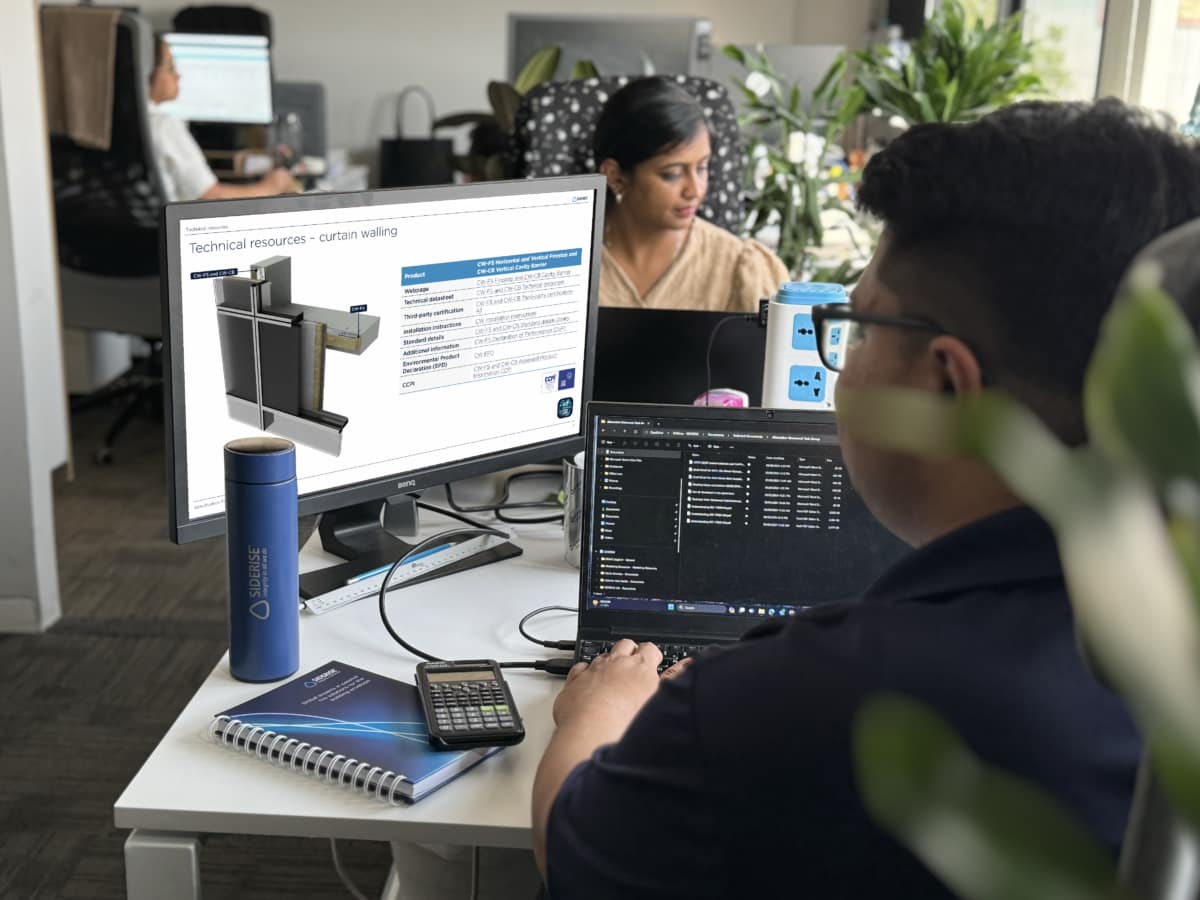 Siderise desk spec pack