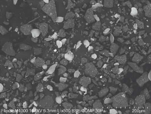 Dry blend metallic powder coatings